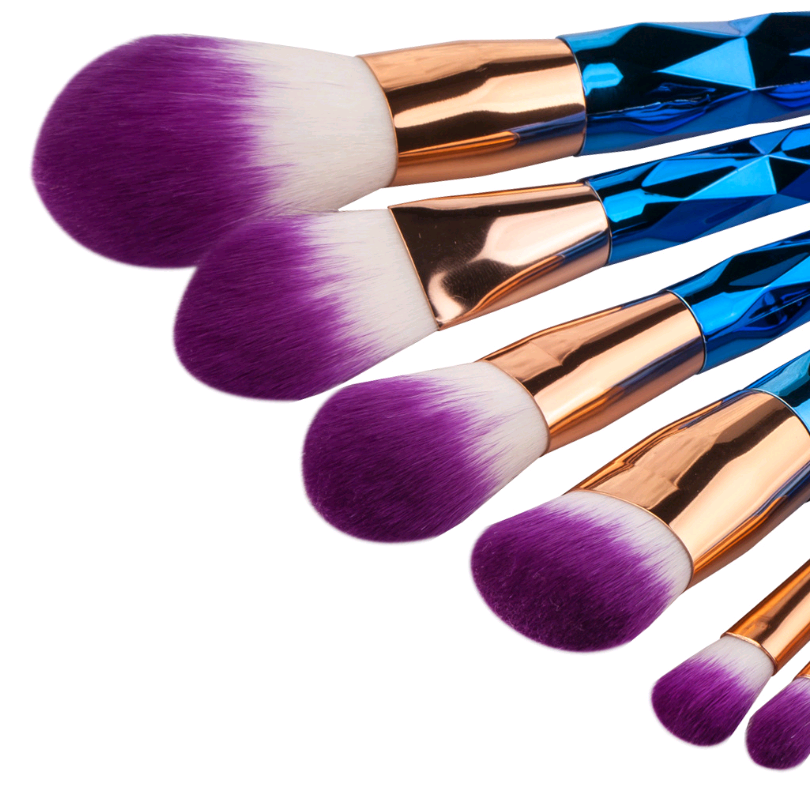 7 makeup brushes, makeup tools, diamond makeup brush foundation brush 7 makeup brushes, makeup tools, diamond makeup brush foundation brush
